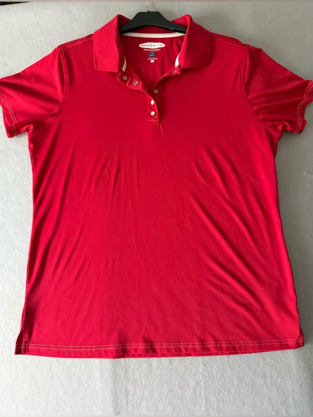 Pebble Beach Women’s Polo Golf Shirts 1 Red 1 Blue Short Sleeve Bundle of Two XL - Picture 2 of 14